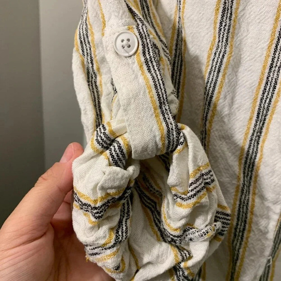 Maurices Linen Blazer - Cream, Yellow & Black - Picture 6 of 9